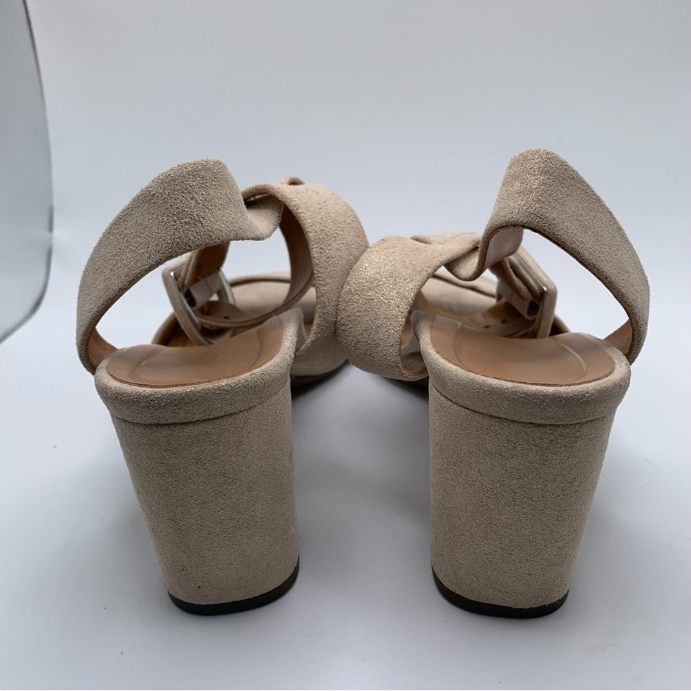 Vionic Zinfandel Women's ankle strap suede gold heel size 6 wedding party 1708 - Picture 7 of 11